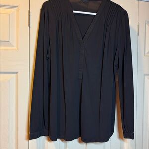 Ann Taylor Black Long Sleeve Blouse